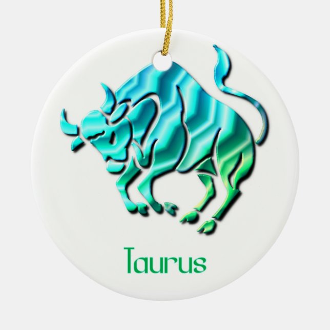 Taurus Sign Ornament (Front)