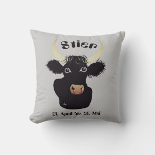 Taurus - sign throw pillow