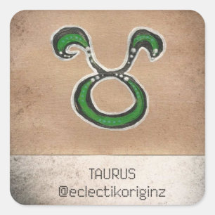 Taurus Square Sticker