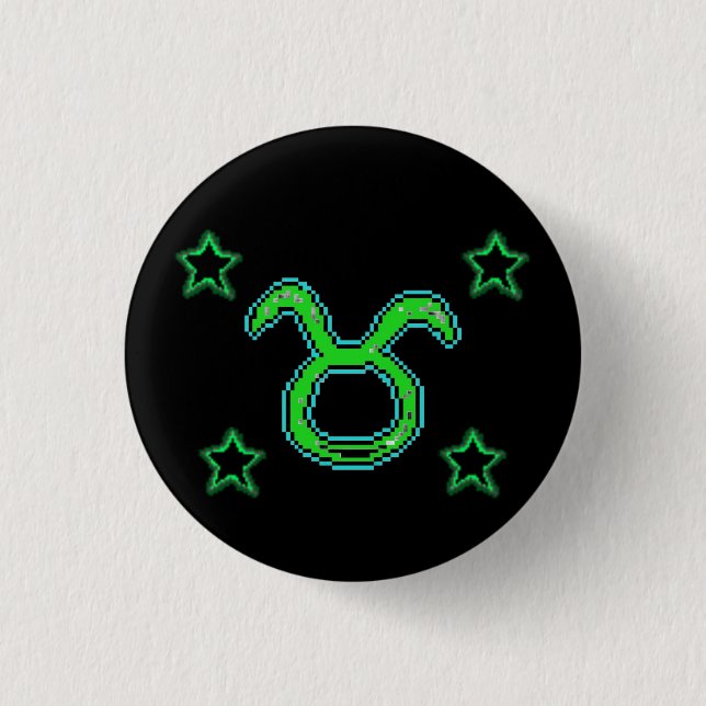 TAURUS Stars 1 Inch Round Button (Front)