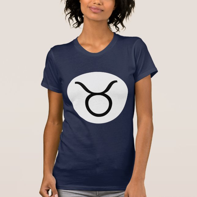 Taurus Symbol - Dark Tee - Customized (Front)
