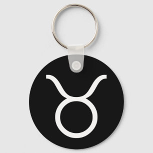 Taurus Symbol Keychain