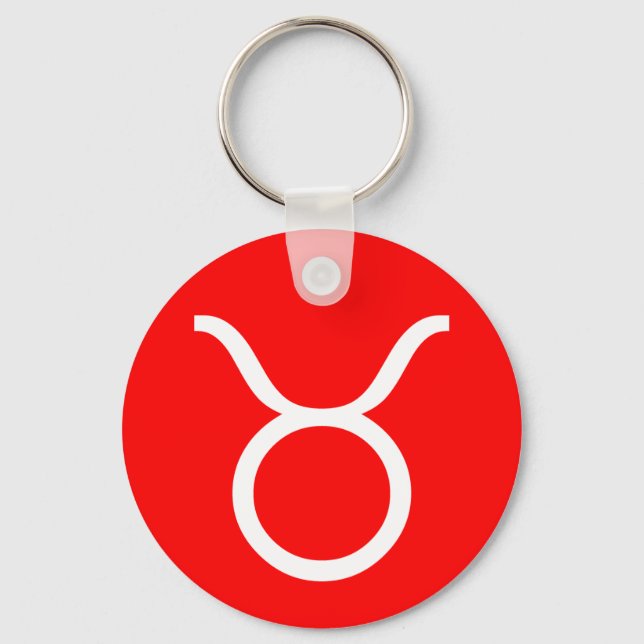 Taurus Symbol Keychain (Front)