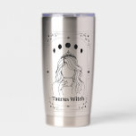 Taurus Tarot Customizable Zodiac Sign Astrology Insulated Tumbler<br><div class="desc">Add any zodiac sign to customize travel mug! The customizable Taurus Witch Tarot Card insulated tumbler makes personalized birthday gifts, thank you appreciation gifts for witchy mystical celestial decor enthusiasts, whimsy feminists, crystal collecting astrology readers, new age spiritual chakra healing yoga teachers, unique gift ideas for all sun moon rising...</div>