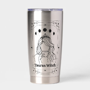 Taurus Tarot Customizable Zodiac Sign Astrology Insulated Tumbler