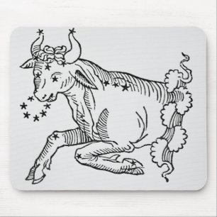 Taurus (the Bull) an illustration from the 'Poetic Mouse Pad