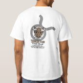 "Taurus the bull" men's two sided polo shirt (Back)
