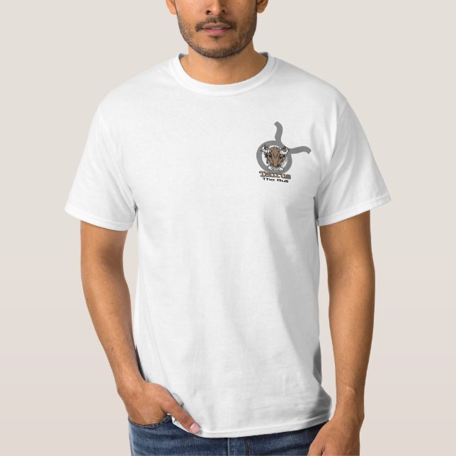 "Taurus the bull" men's two sided polo shirt (Front)