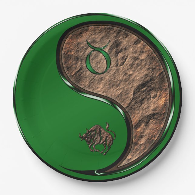 Taurus the Bull Paper Plate (Front)