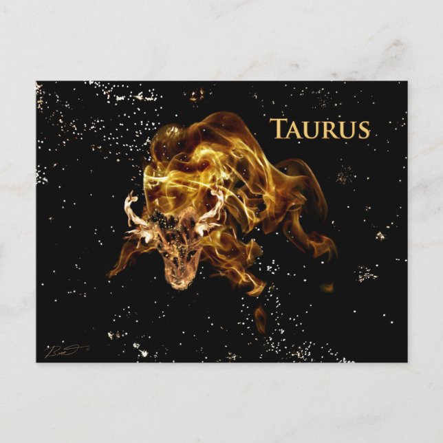 Taurus the Bull Postcard (Front)