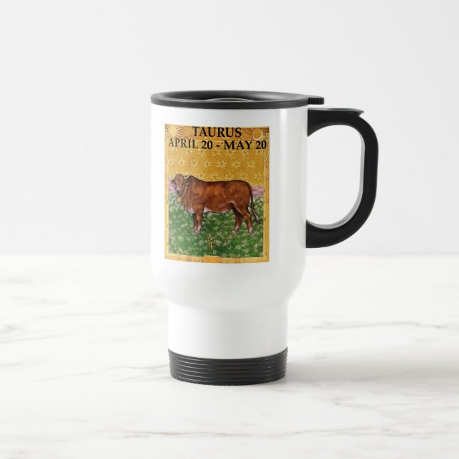 TAURUS THE BULL TRAVEL MUG (Right)