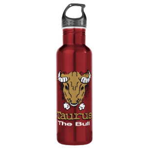 Taurus The bull zodiac astrological drinks bottle