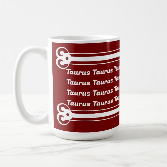 Taurus Vibes Café Mug (Gauche)