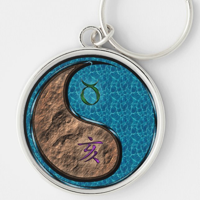 Taurus & Water Boar Keychain (Front)