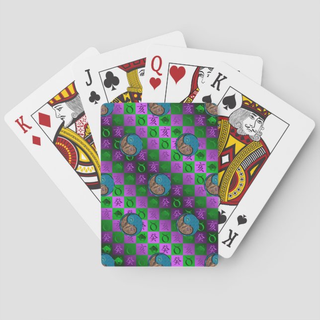 Taurus & Water Boar Playing Cards (Back)