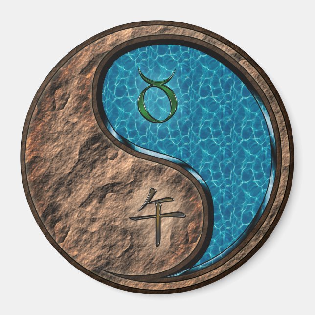 Taurus & Water Horse Magnet (Front)