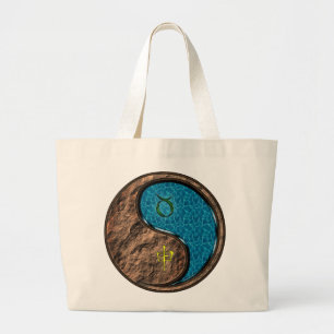 Taurus & Water Monkey Large Tote Bag