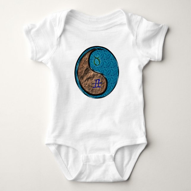 Taurus & Water Ox Baby Bodysuit (Front)