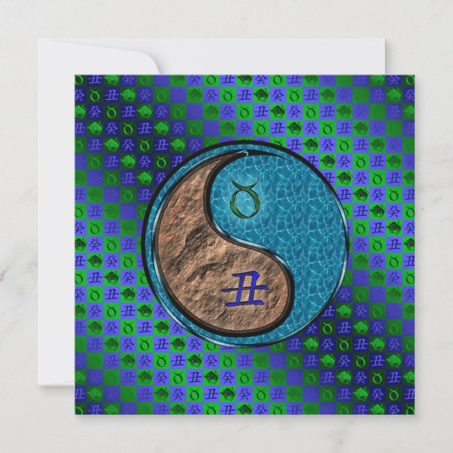 Taurus & Water Ox Card (Front)