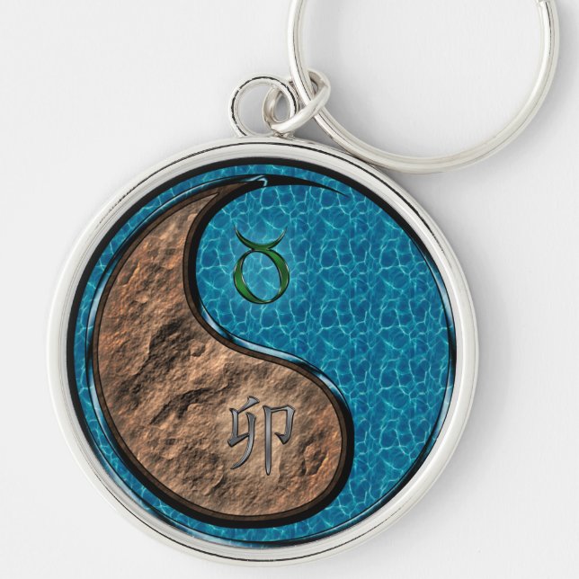 Taurus & Water Rabbit Keychain (Front)