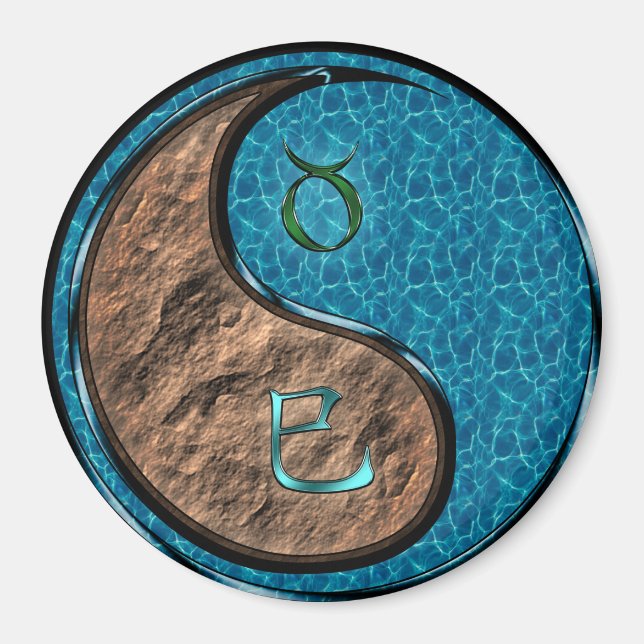 Taurus & Water Snake Magnet (Front)