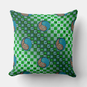 Taurus & Water Snake Throw Pillow