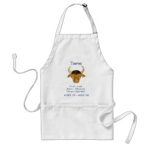 'Taurus' White Apron