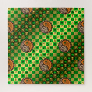 Taurus & Wood Dragon Jigsaw Puzzle