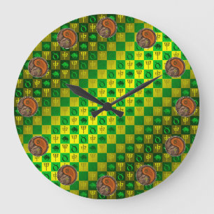 Taurus & Wood Monkey Large Clock