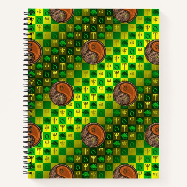 Taurus & Wood Monkey Notebook (Front)