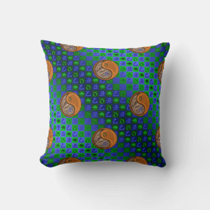 Taurus & Wood Ox Throw Pillow