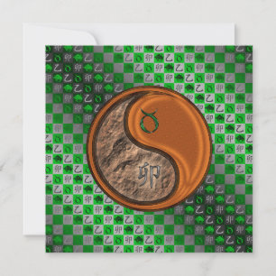 Taurus & Wood Rabbit Card