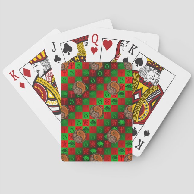 Taurus & Wood Tiger Playing Cards (Back)