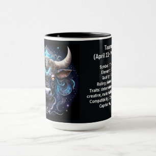 Taurus Zodiac Art for April 21–May 20 Mug