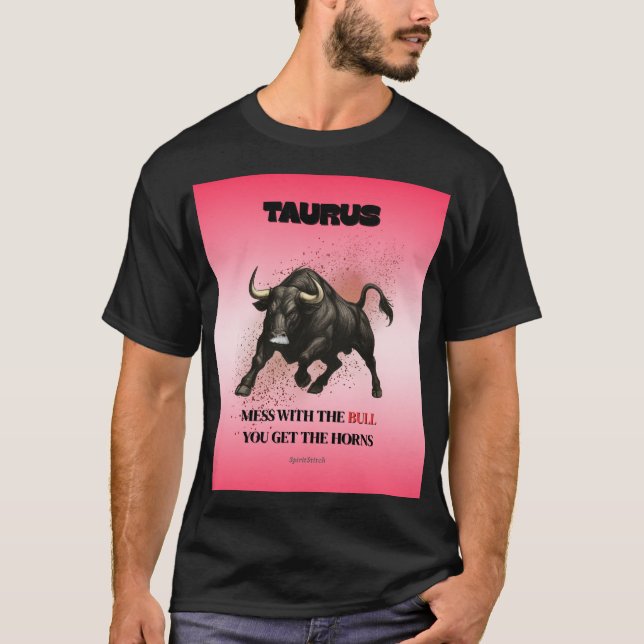 Taurus Zodiac Astrologie T-shirt homme (Devant)