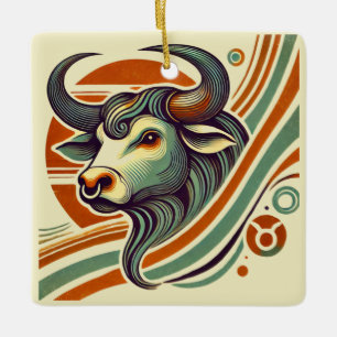 Taurus Zodiac Christmas Ornament Personalized