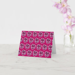 Taurus Zodiac Coquette Heart Birthday Cake Card