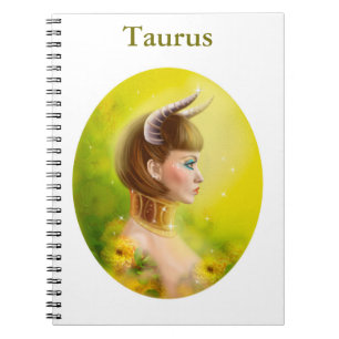 Taurus Zodiac Fantasy Notebook