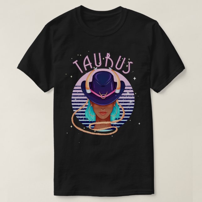 Taurus Zodiac Horoscope Sign Birthday Tarot Astrol T-Shirt (Design Front)