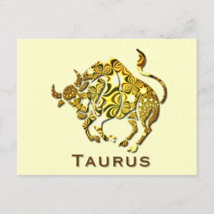 Taurus Zodiac Poscard Postcard
