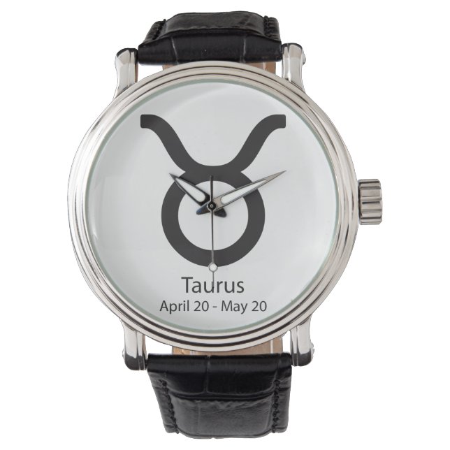 Taurus Zodiac Sign Astrology Watch (Front)