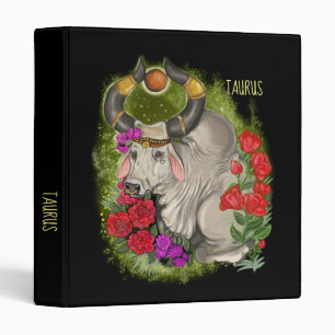 Taurus Zodiac Sign Binder