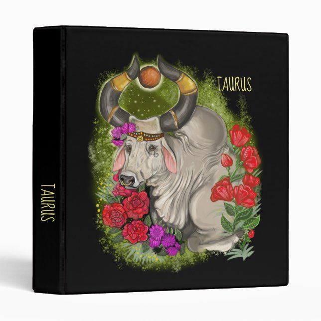 Taurus Zodiac Sign Binder (Front/Spine)