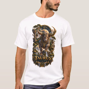 Taurus Zodiac Sign Celestial Bull Astrology T-Shirt