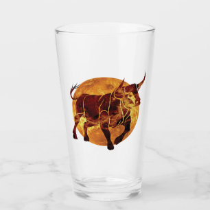 Taurus Zodiac Sign Glass