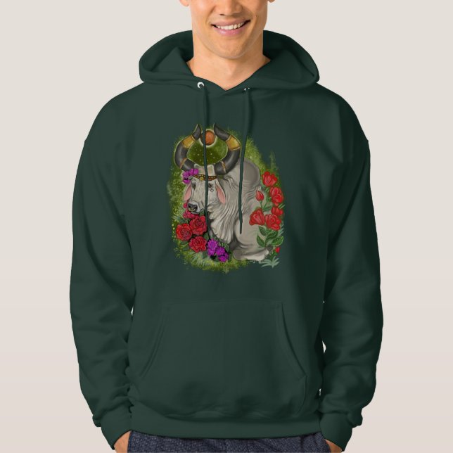 Taurus Zodiac Sign Hoodie (Front)
