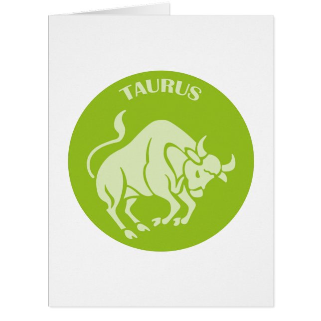 Taurus, Zodiac Sign, Horoscope, Astrology (Front)