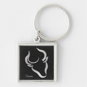 Taurus Zodiac Sign Keychain