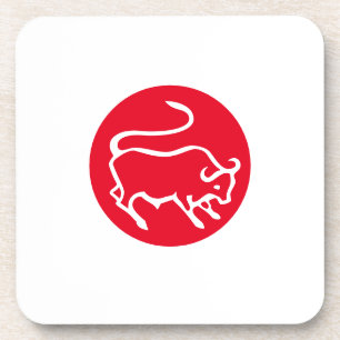 Taurus Zodiac Sign Modern Minimalist Plain Elegant Coaster