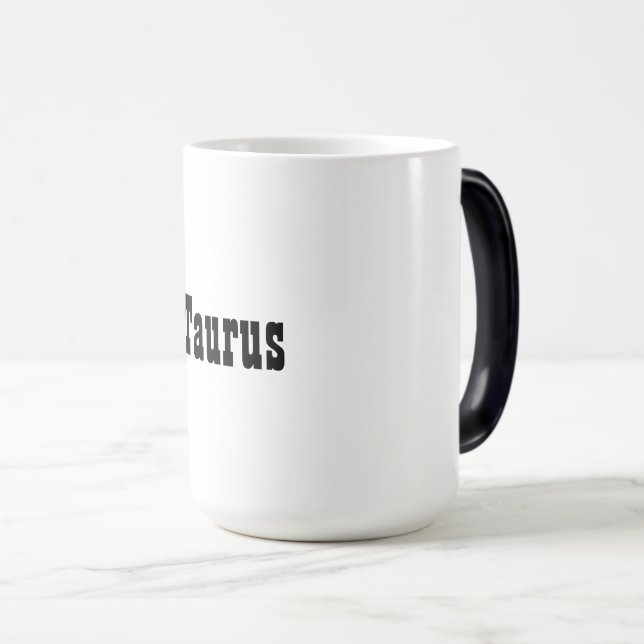 Taurus Zodiac Sign Morphing Mug (Front Right)